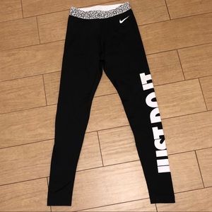 Nike Pro Hyperwarm “Just Do It” Tights.